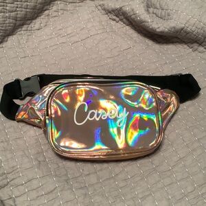 Casey Monogrammed Metallic Fanny Pack